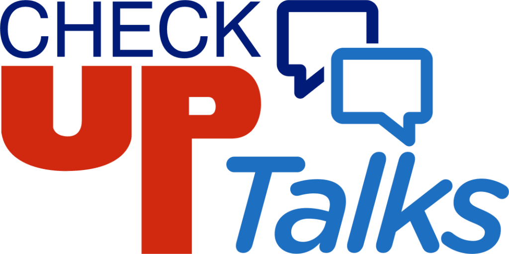 Logo do podcast do Check Up Hospital - o Check Up Talks.
